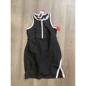 SAGE COLLECTIVE Dress with Shorts Womens Medium Black White Tennis Gym Active
